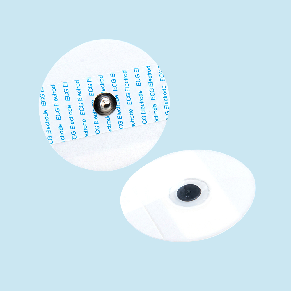 Φ50 mm engangs runde skum-snap-EKG-elektroder EKG-monitorpuder