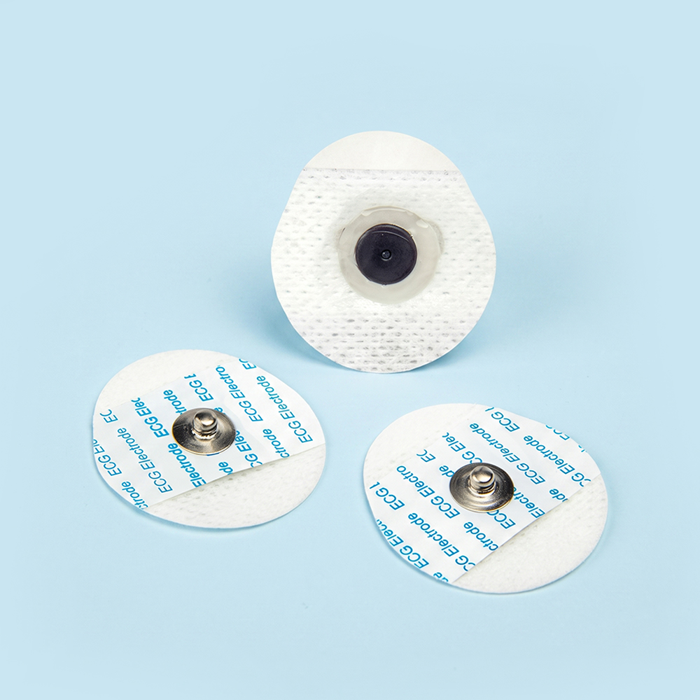 36*40mm disponibel teardrop non-woven EKG elektrode