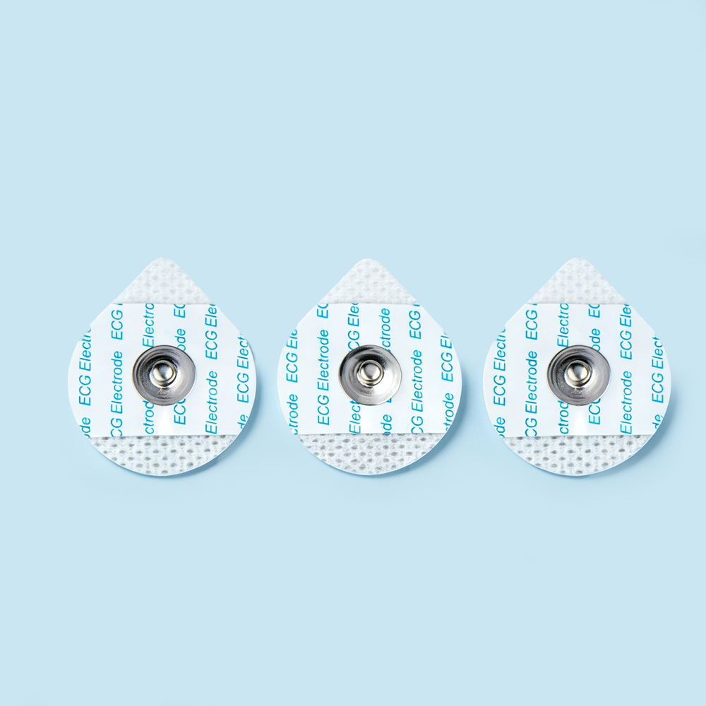 30*36 mm engangsdråbevis non-woven EKG-elektroder